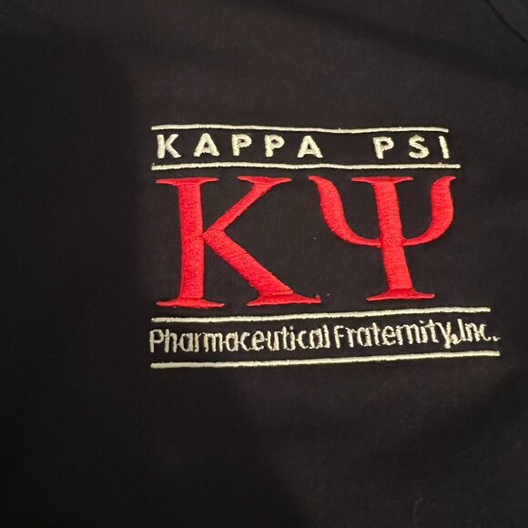 Sport Tek Size Small Black Lightweight Kappa Psi Half Zip Jacket - Picture 3 of 6